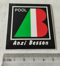 POOL ANZI BESSON ADESIVO AUTOCOLLANT ORIGINAL STICKER ANNI 80 VINTAGE