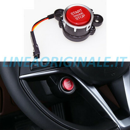 Pulsante avvio motore rosso - avvio,
