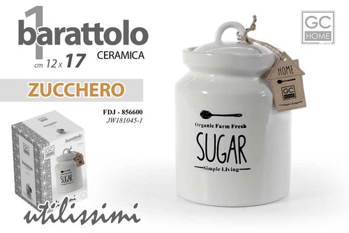 Barattolo zucchero tondo