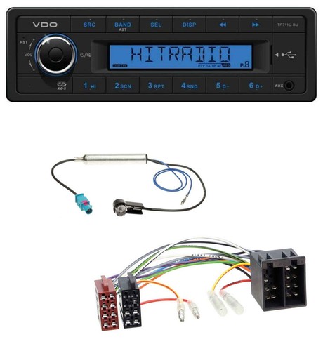 Autoradio usb vdo aux 1din - usb,