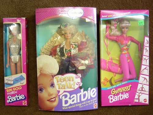 Tre bambole barbie - tre,