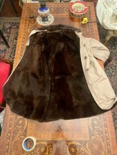 Cappotto Vintage in Vera Pelliccia di Castoro e Visone