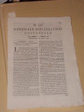 GIORNALE DIPLOMATICO UNIVERSALE ANNO 1795 FRANCIA SPAGNA TRATTATO DI PACE GER1