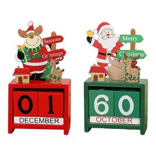 Calendario  natalizio in legno