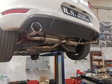 Terminale silenziato doppio R.S. Muffler GOLF 6/7/7,5 Finalini 100mm