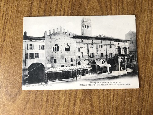 Cartolina bologna palazzo del - bologna,