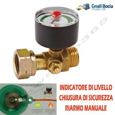 VALVOLA DI SICUREZZA TERMICA INDICATORE LIVELLO ECCESSO FLUSSO GAS PROPANO GPL