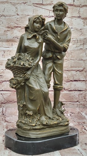 Romantic bronzo scultura - bronzo, di