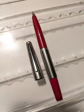 Penna stilografica telescopica pilota in acciaio rosa vintage - pennino EF 14k