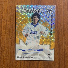 2020-21 Panini Mosaic La Liga #S-IZ Ivan Zamorano La Liga Scripts Auto