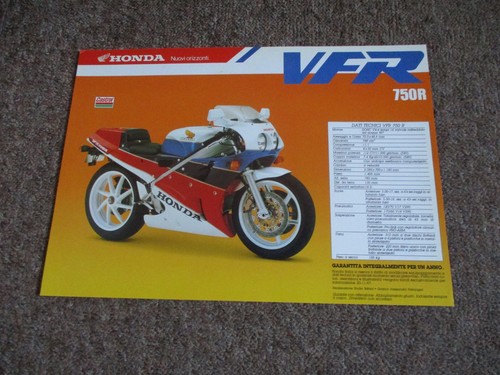 Brochure honda vfr750r rc30 - honda,