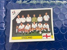 PANINI ITALIA 90 ENGLAND SQUADRA TEAM 385 VELINA ORIGINALE