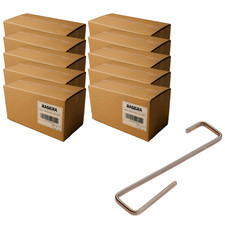 GANCI FERMACOPPO A "S" PIATTINA INOX 90X20 PER L'ANCORAGGIO DI COPPI 10 x 1000PZ