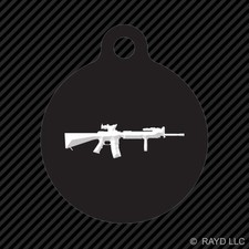M16 Keychain Round with Tab