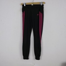 Pantalone Tuta Donna Adidas Nero Taglia 40 Cotone Logo Casual Comodo Woman