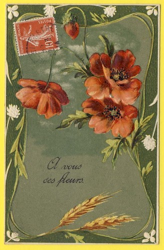 Cpa fantaisie gaufrée - fantaisie,