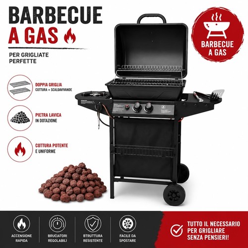 Barbecue gas doppia - gas,