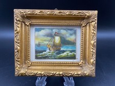 Quadro miniatura vintage olio