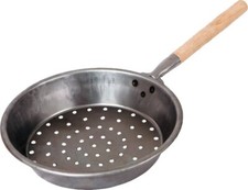 PADELLA PER CASTAGNE CALDARROSTE TEGLIA TEGAME BUCATA Ø 26 CM IN FERRO