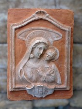 MADONNA TERRACOTTA IHS