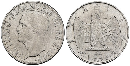 Italia regno 1 lira impero - -,