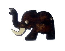 Ciondolo osso batik elefante