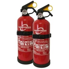 Estintore 2x1kg Omologato Med Con Manometro E Sicura Barca Auto Camper Camion