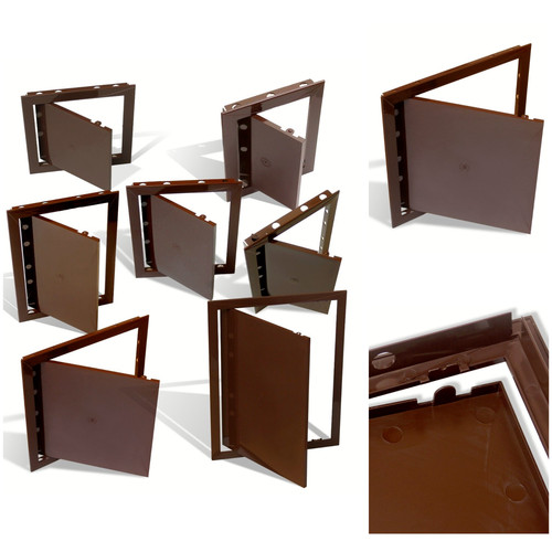 Pannello accesso marrone - pannello,