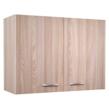 PENSILE PRATICO MOBILE SOSPESO CUCINA TINELLO COTTURA 2 ANTE CM 80 OLMO BASIC