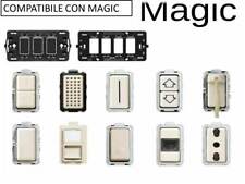BTICINO MAGIC COMPATIBILE PRESA SCHUKO TV PULSANTE DEVIATORE INTERRUTTORI FRUTTI