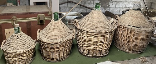 Set damigiane impagliate - set,
