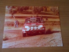 fotografia-FIAT 127 RALLY-con dedica e autografo-cm.18x24