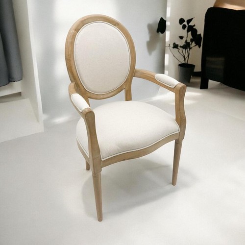 Sedia marrone lino luigi - marrone,