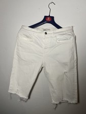 Zara Pantaloncino Uomo Bianco DenimJeans elastico short Men size L