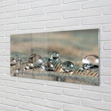 Tulup Acrylic Print 140x70 Wall Art Picture Drops macro material
