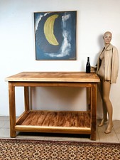 Isola cucina Consolle piano BAR COUNTRY in legno massello 150x90h100cm SU MISURA