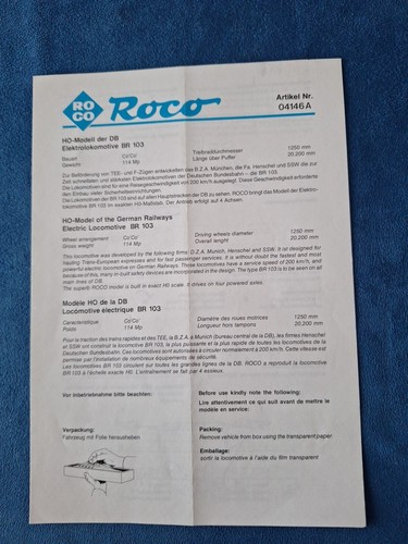 Roco 04146 foglio di - a,