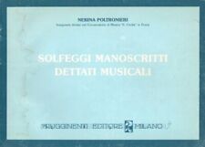 Nerina Poltronieri - SOLFEGGI MANOSCRITTI - DETTATI RITMICI - Rugginenti