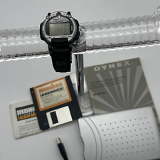 Orologio digitale vintage raro Timex Data Link Ironman Triathlon multi-lap flappy