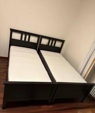 2 Letto singoli D'ikea Hemnes nero 125€ l'uno
