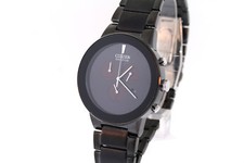 Orologio Cronografo Uomo Citizen AT2245-57E Eco-Drive Axiom Acciaio Inox Nero