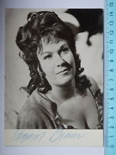 AUTOGRAFO Autograph INGRID BJONER cantante lirica teatro  