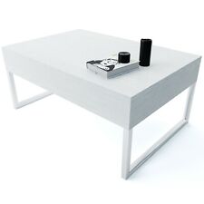 Tavolino basso tavolo in legno gambe metallo moderno ingresso bianco frassino