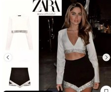 Zara Crop Top Lucido Mini E