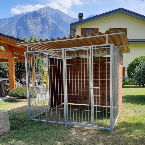 Box per cani coperto retro - cani,