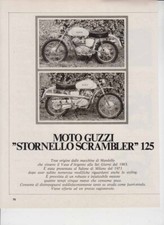 advertising Pubblicità  MOTO GUZZI STORNELLO SCRAMBLER 125 73 MOTOITALIANE EPOCA