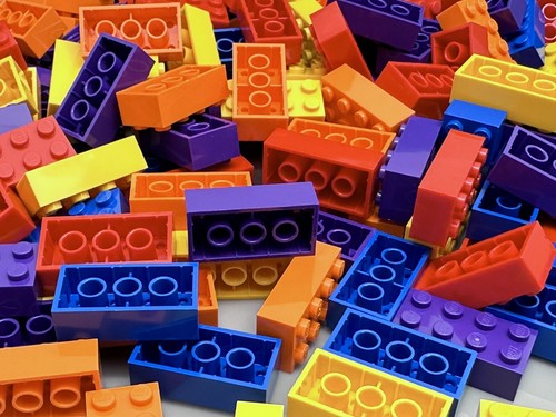 Lego brick 2x4 3001 rosso - 2x4,