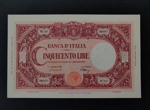 Rara 500 lire barbetti - 500, grande