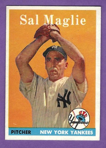 1958 topps sal maglie - topps,