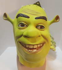 Shrek Mask & Gloves Hands Latex Spirit Halloween Costume Cosplay Brand New